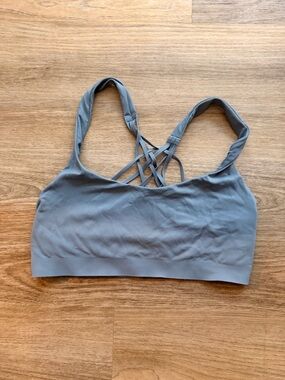 lululemon athletica Light Blue Strappy Back Sports Bra